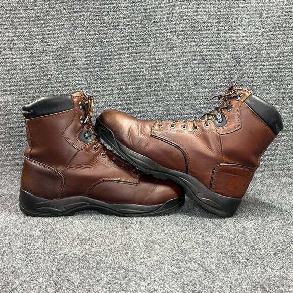 LaCrosse 8" Quad Comfort 4x8 Boots Men's 16 Brown Leather Waterproof Plain Toe - Picture 10 of 15